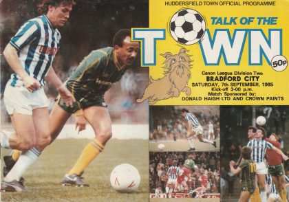 Huddersfield Town v Bradford City 07-Sep-1985