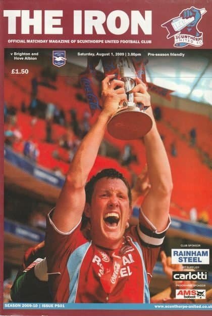 Scunthorpe United v Brighton & Hove Albion 01-Aug-2009