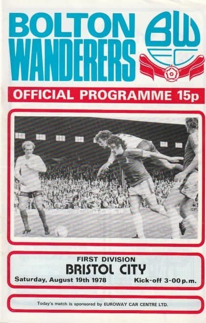 Bolton Wanderers v Bristol City 19-Aug-1978