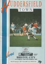 Huddersfield Town v Bristol City 30-Dec-1989
