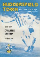 Huddersfield Town v Carlisle United 19-Aug-1980