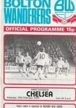 Bolton Wanderers v Chelsea 24-Feb-1979