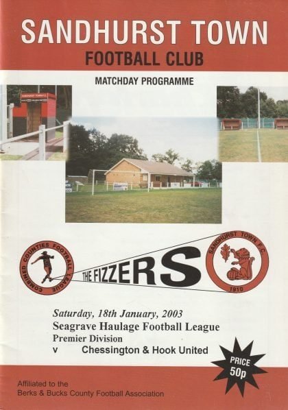Sandhurst Town v Chessington & Hook 18-Jan-2003
