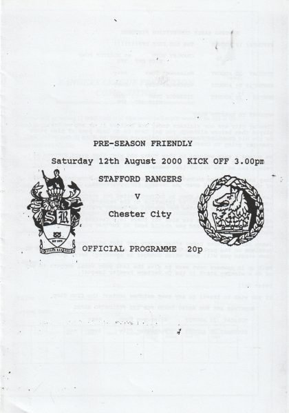 Stafford Rangers v Chester City 12-Aug-2000