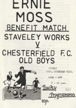 Staveley Works v Chesterfield FC Old Boys 11-Nov-1985