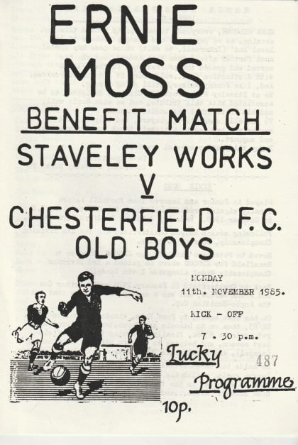 Staveley Works v Chesterfield FC Old Boys 11-Nov-1985