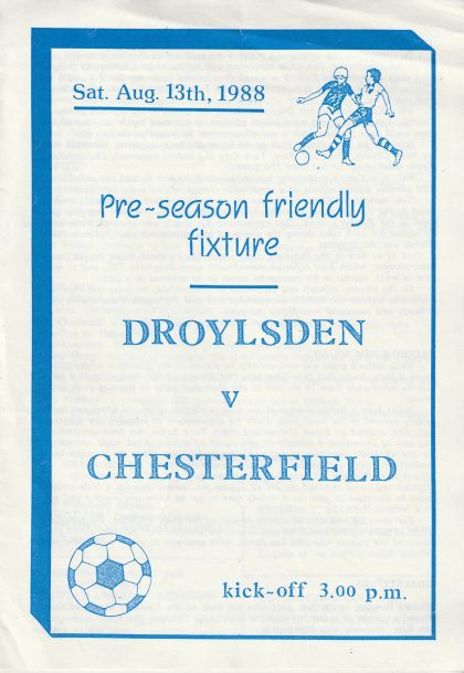 Droylsden v Chesterfield  13-Aug-1988