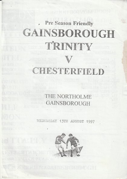 Gainsborough Trinity v Chesterfield  13-Aug-1997