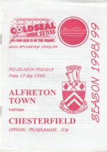Alfreton Town v Chesterfield 17-Jul-1998