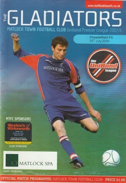Matlock Town v Chesterfield 25-Jul-2008