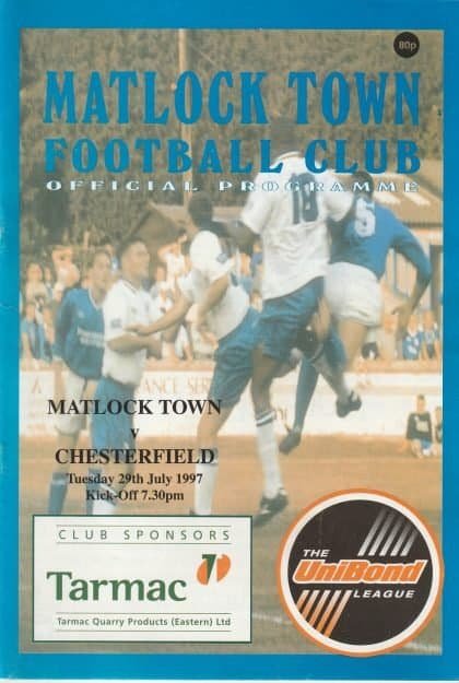 Matlock Town v Chesterfield 29-Jul-1997