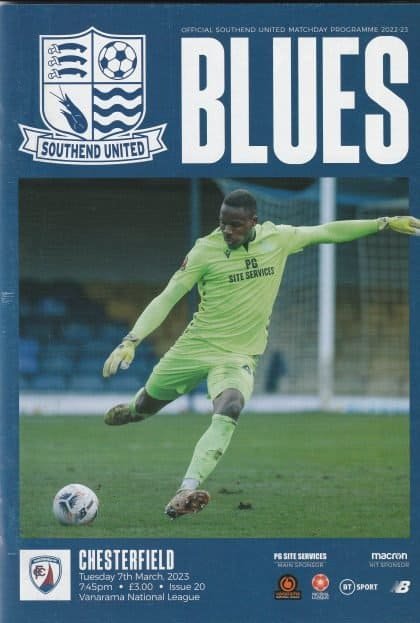 Southend United v Chesterfield 07-Mar-2023