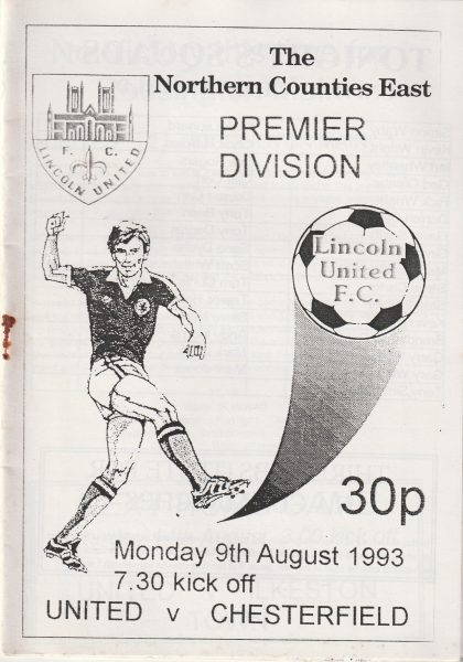 Lincoln United v Chesterfield 09-Aug-1983