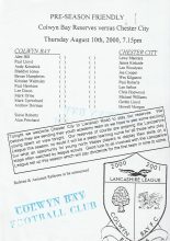 Colwyn Bay v Chester City 10-Aug-2000