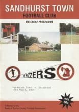 Sandhurst Town v Chipstead 15-Mar-2003