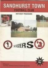 Sandhurst Town v Cobham  18-Nov-2000