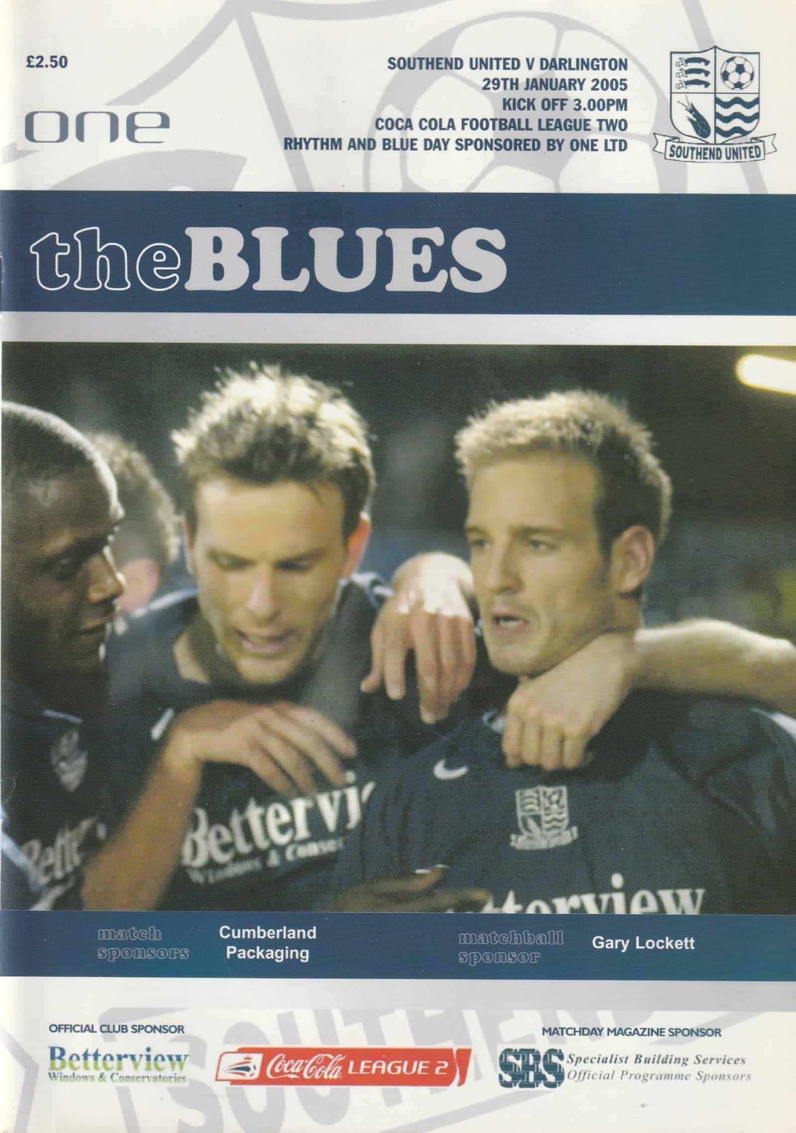 Southend United v Darlington 29-Jan-2005