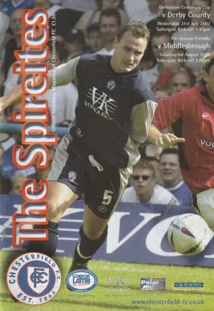 Chesterfield v Middlesbrough 03-Aug-2002