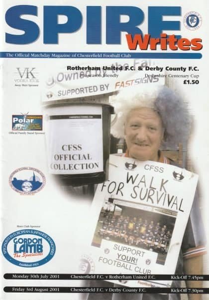 Chesterfield v Rotherham United 30-Jul-2001