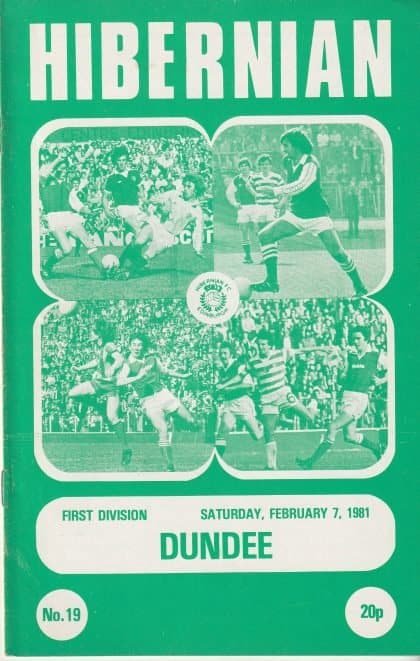 Hibernian v Dundee 07-Feb-1981