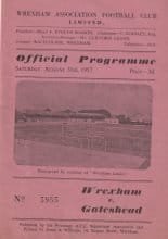 Wrexham v Gateshead 31-Aug-1957