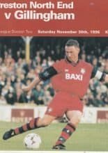Preston North End v Gillingham 30-Nov-1996
