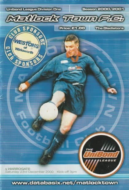 Matlock Town v Harrogate Town 23-Dec-2000