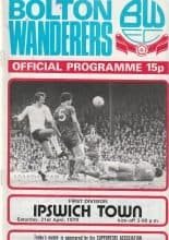 Bolton Wanderers v Ipswich Town 21-Apr-1979