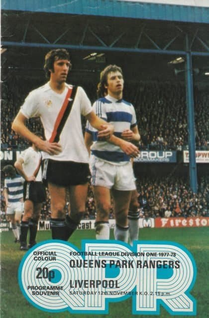 Queens Park Rangers v Liverpool  12-Nov-1977
