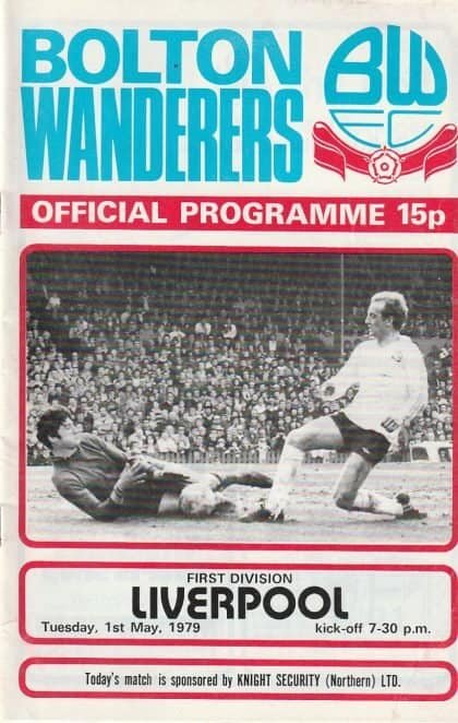 Bolton Wanderers v Liverpool  01-May-1979