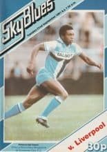 Coventry City v Liverpool 22-Sep-1981
