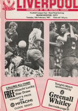 Liverpool v Manchester City  10-Feb-1981
