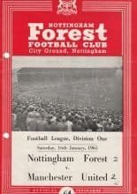 Nottingham Forest v Manchester United 16-Jan-1965
