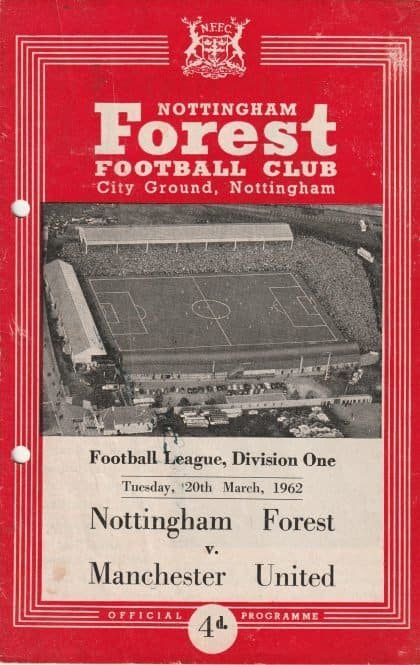 Nottingham Forest v Manchester United 20-Mar-1962