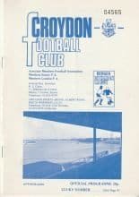 Croydon v Millwall 15-Dec-1979