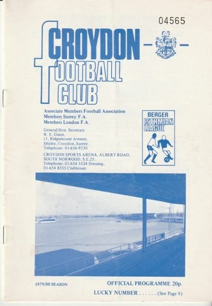 Croydon v Millwall 15-Dec-1979