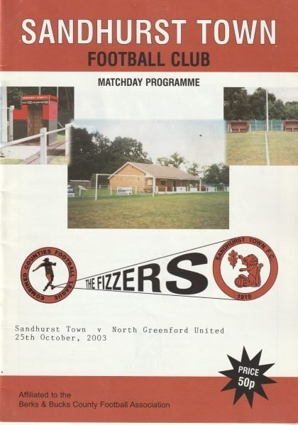 Sandhurst Town v North Greenford United  25-Oct-2003