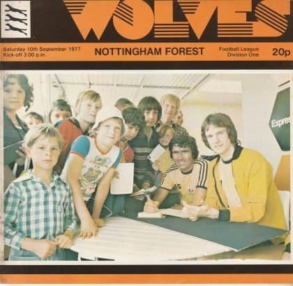 Wolverhampton Wanderers v Nottingham Forest 10-Sep-1977