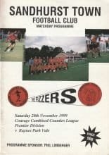 Sandhurst Town v Raynes Park Vale  20-Nov-1999