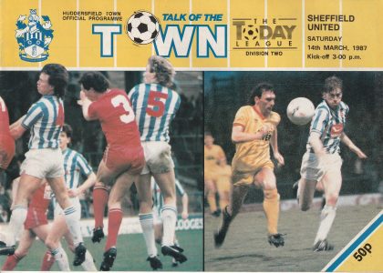 Huddersfield Town v Sheffield United  14-Mar-1987