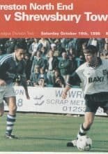Preston North End v Shrewsbury Town 19-Oct-1996