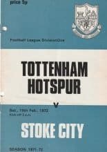 Tottenham Hotspur v Stoke City 19-Feb-1972