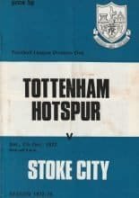 Tottenham Hotspur v Stoke City 07-Oct-1972