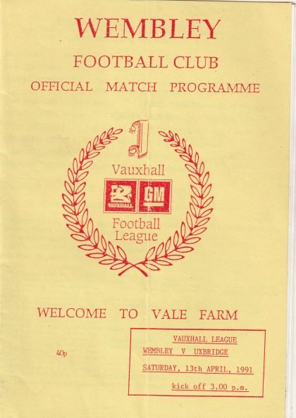 Wembley v Uxbridge 13-Apr-1991