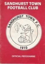 Sandhurst Town v Viking Greenford 25-Mar-2000