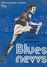 Birmingham City v West Ham United 18-Mar-1975