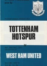 Tottenham Hotspur v West Ham United  29-Dec-1973
