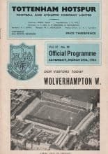Tottenham Hotspur v Wolverhampton Wanderers 27-Mar-1965