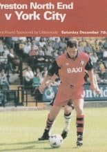 Preston North End v York City 07-Dec-1996