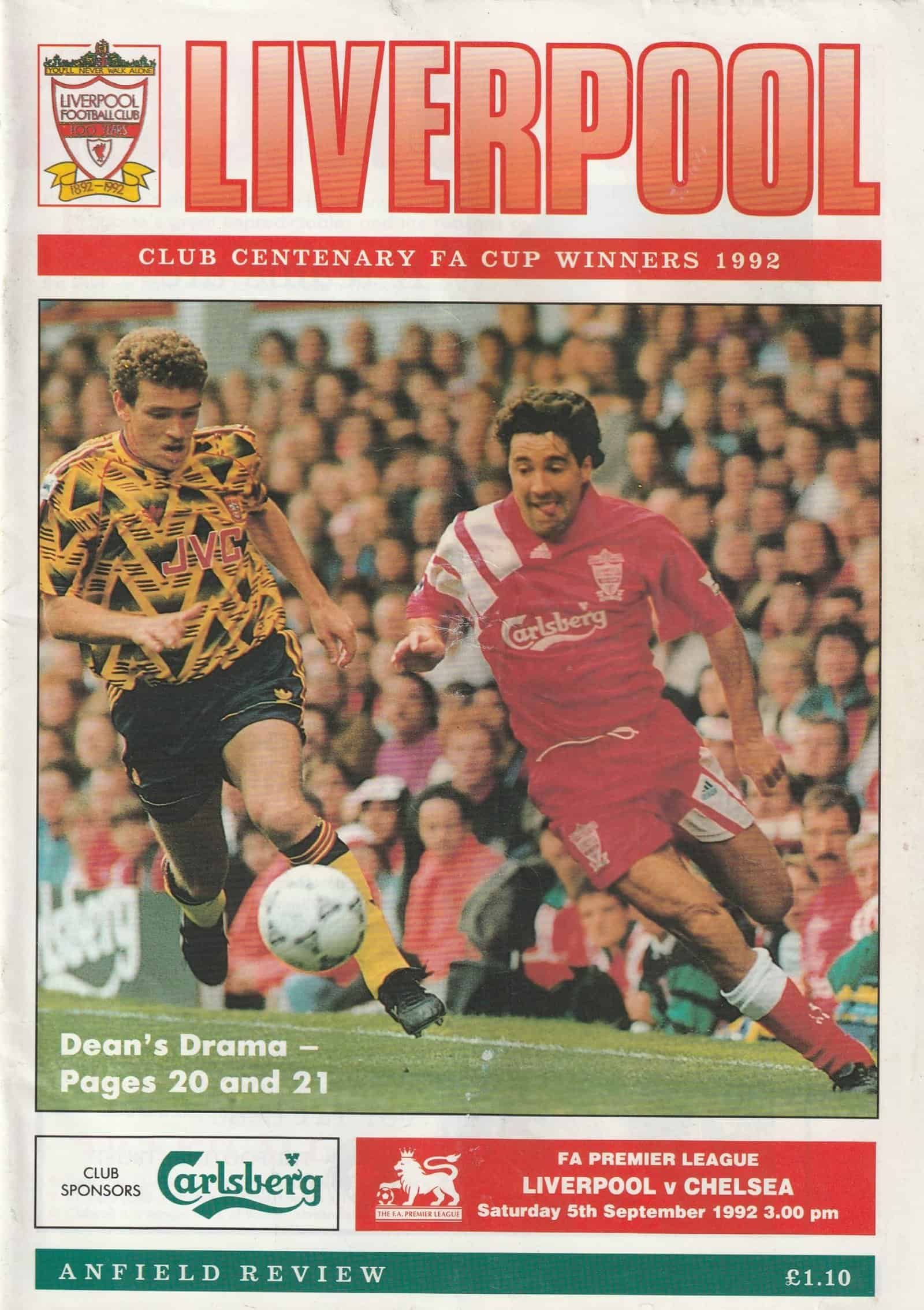 Liverpool v Chelsea 05-Sep-1992